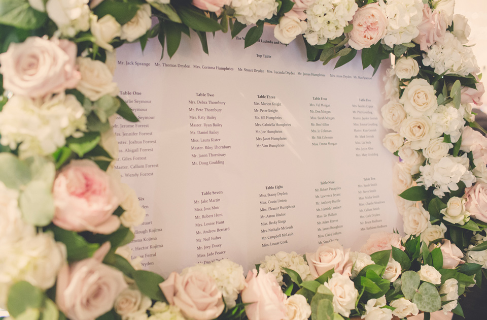 Stephanie Saunders Luxury Floral Design, Lucinda and Stuart's wedding, Belinda McCarthy, Hare and Hounds Tetbury